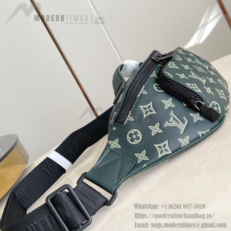 Louis Vuitton Rush Monogram Shadow Leather Waist Bag with Adjustable Strap