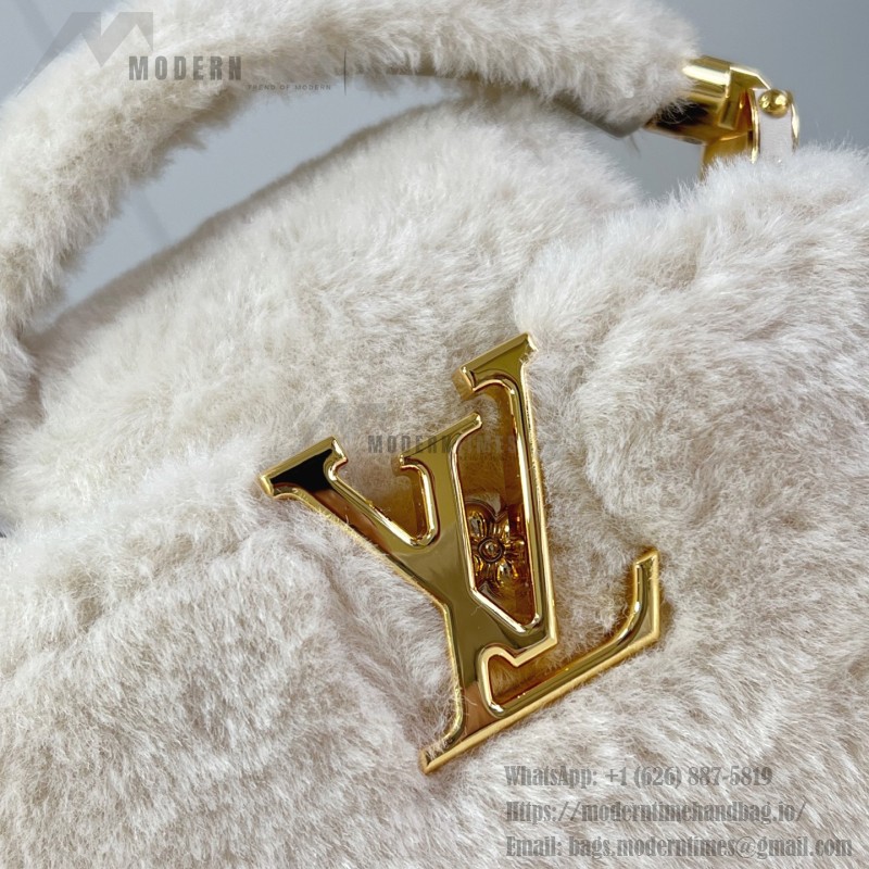 Louis Vuitton Capusnow Bag with Removable Pom-Pom Charms