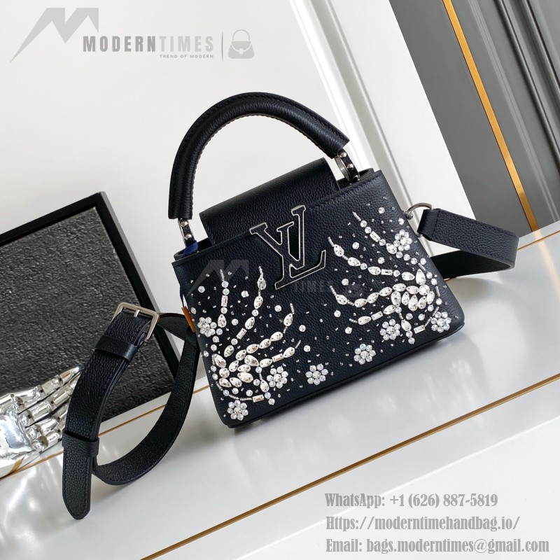 Louis Vuitton dynamic chip handbag black white M80082 M80083