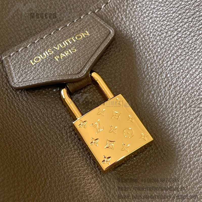 Louis Vuitton Vendôme Bag with Monogram Lock and Satin Finish Calf Leather