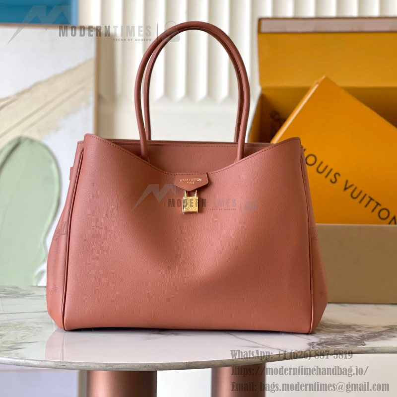 Louis Vuitton Vendôme Bag with Monogram Lock and Satin Finish Calf Leather