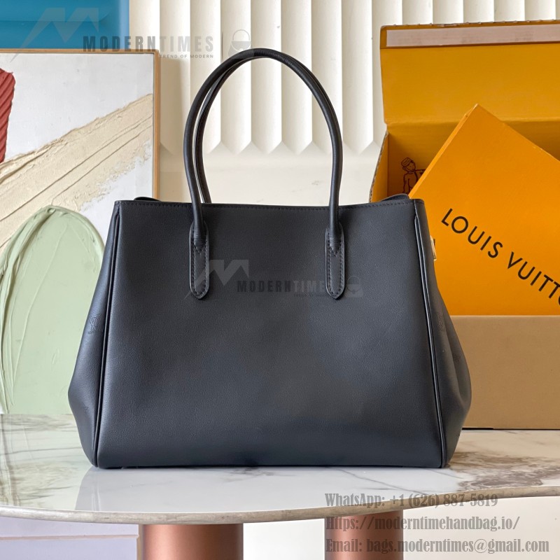 Louis Vuitton Vendôme Bag with Monogram Lock and Satin Finish Calf Leather