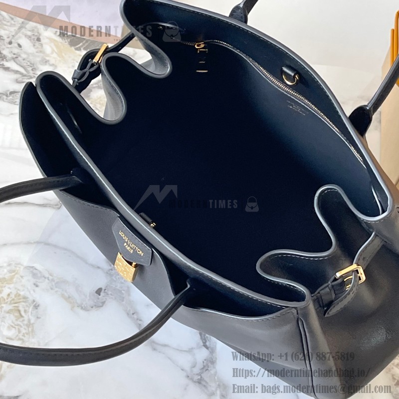 Louis Vuitton Vendôme Bag with Monogram Lock and Satin Finish Calf Leather