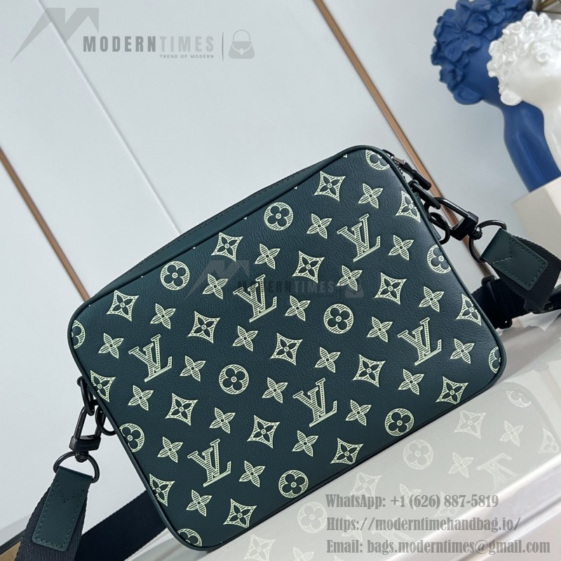 Louis Vuitton Trio Messenger Bag with Monogram Shadow Embossed Calf Leather