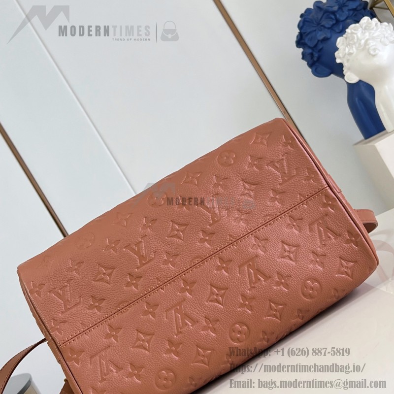 Louis Vuitton Speedy Soft 30 Handbag with Monogram Empreinte Leather and Suede Lining