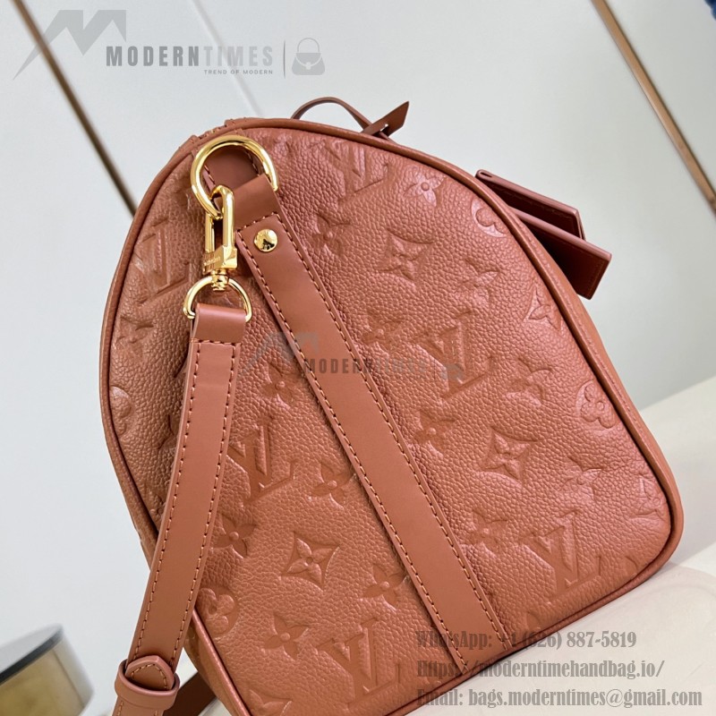 Louis Vuitton Speedy Soft 30 Handbag with Monogram Empreinte Leather and Suede Lining