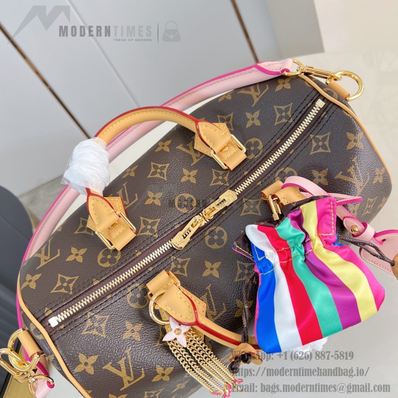 Louis Vuitton Speedy Soft 30 Crafty Monogram handbag front view
