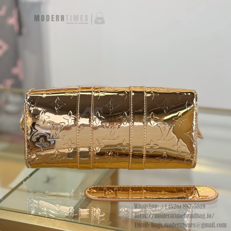 Louis Vuitton KEEPALL BANDOULIÈRE 25 M26903 Silver Gold Replica Handbag