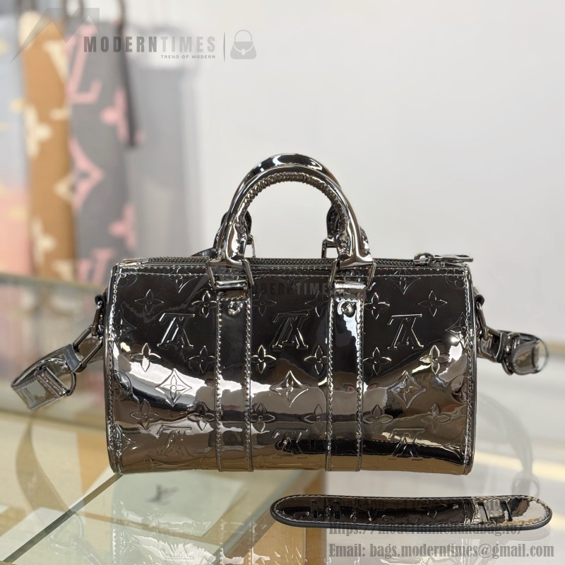 Louis Vuitton KEEPALL BANDOULIÈRE 25 M26903 Silver Gold Replica Handbag