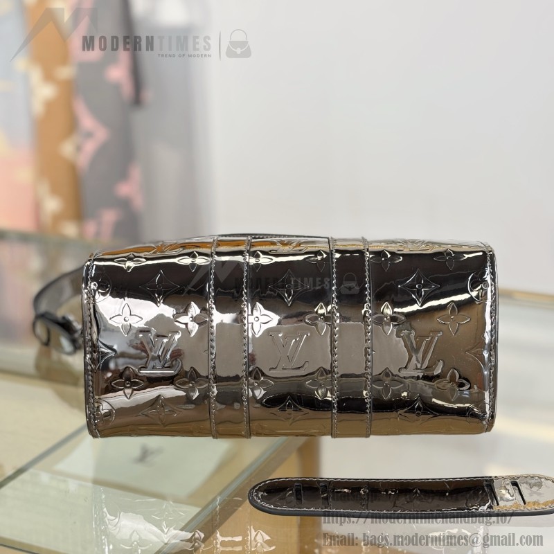 Louis Vuitton KEEPALL BANDOULIÈRE 25 M26903 Silver Gold Replica Handbag