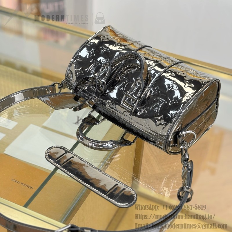 Louis Vuitton KEEPALL BANDOULIÈRE 25 M26903 Silver Gold Replica Handbag