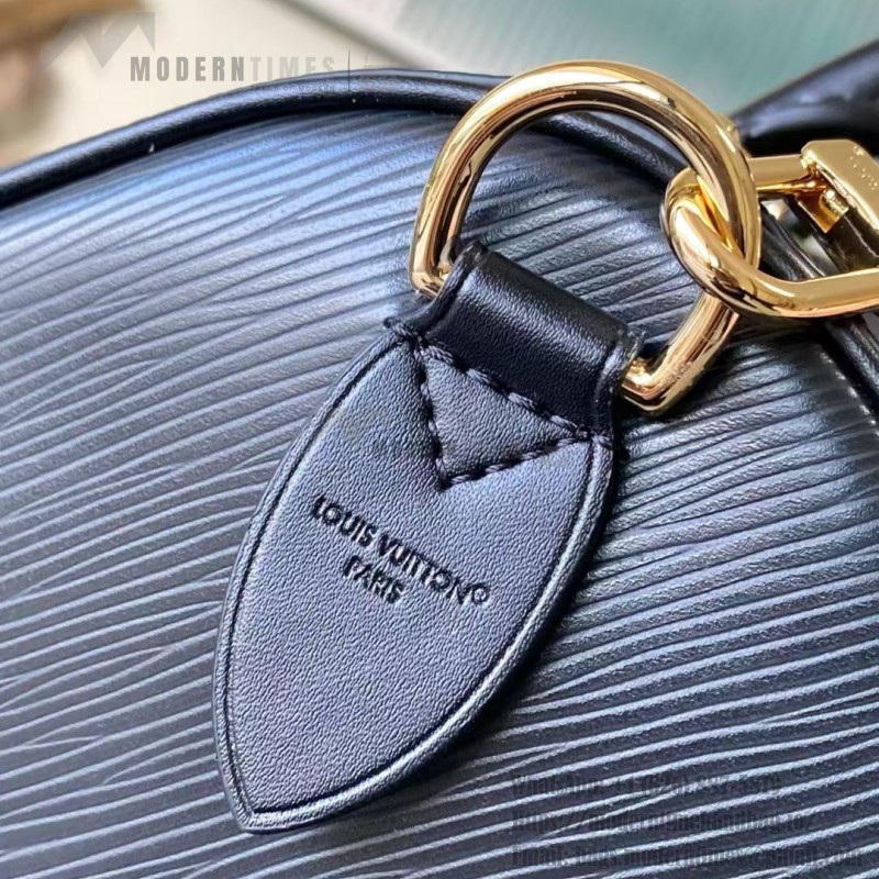 Louis Vuitton Speedy Bandoulière 30 M25915 Caramel / M25671 Black leather handbag
