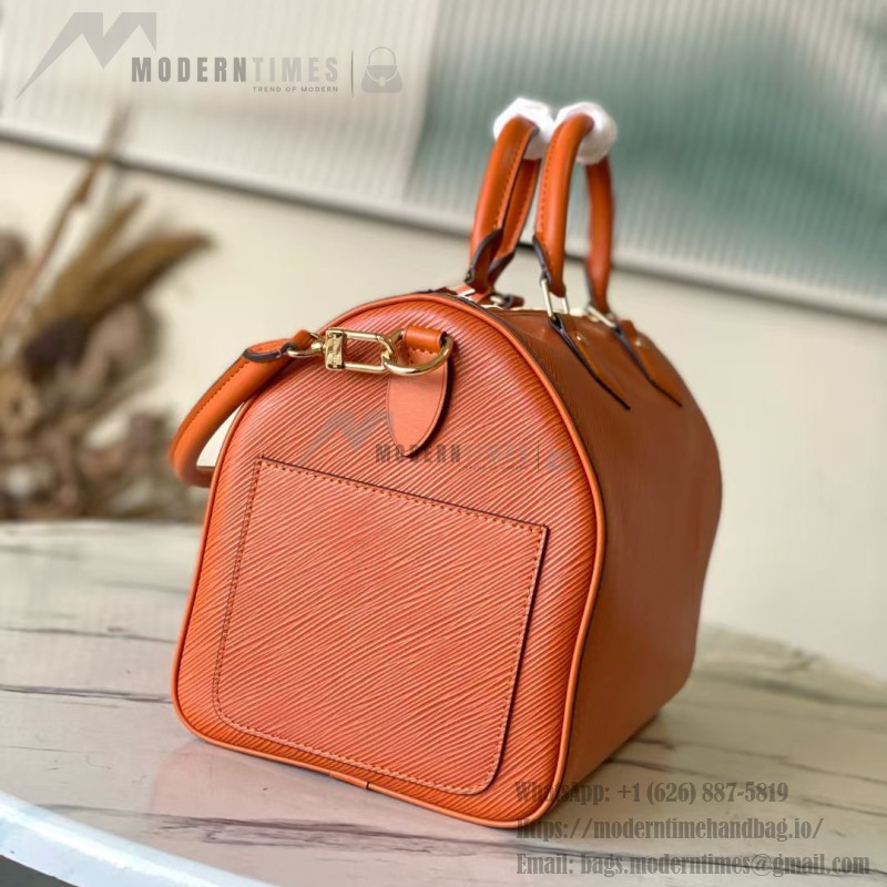 Louis Vuitton Speedy Bandoulière 30 M25915 Caramel / M25671 Black leather handbag