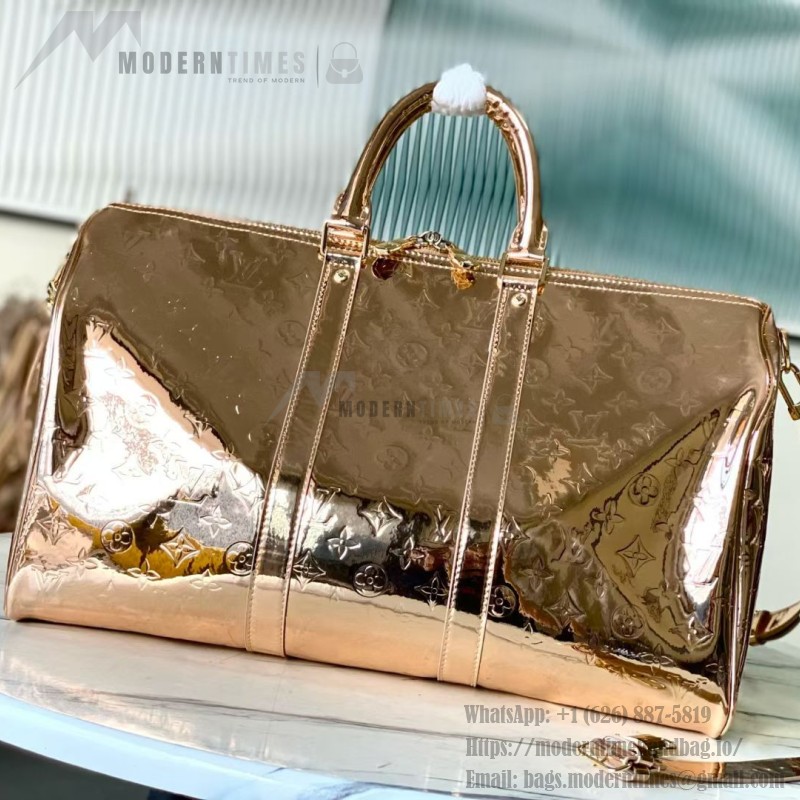 Louis Vuitton Keepall Bandoulière 45 M26463 Rose Gold / M26766 travel bag