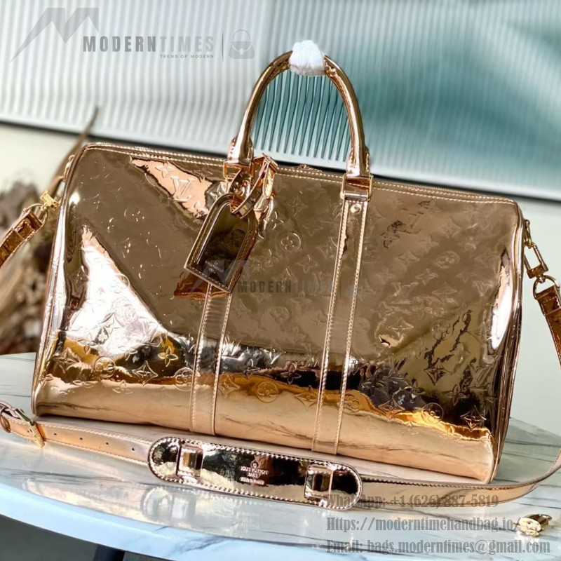 Louis Vuitton Keepall Bandoulière 45 M26463 Rose Gold / M26766 travel bag
