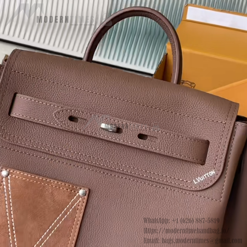 Louis Vuitton Steamer 30 M26758 LV Touch leather replica handbag