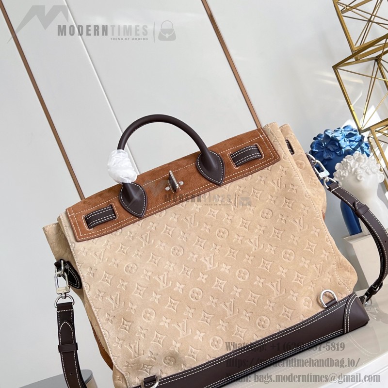 Louis Vuitton Steamer 40 M26019 Workwear Collection Suede Leather Replica Handbag