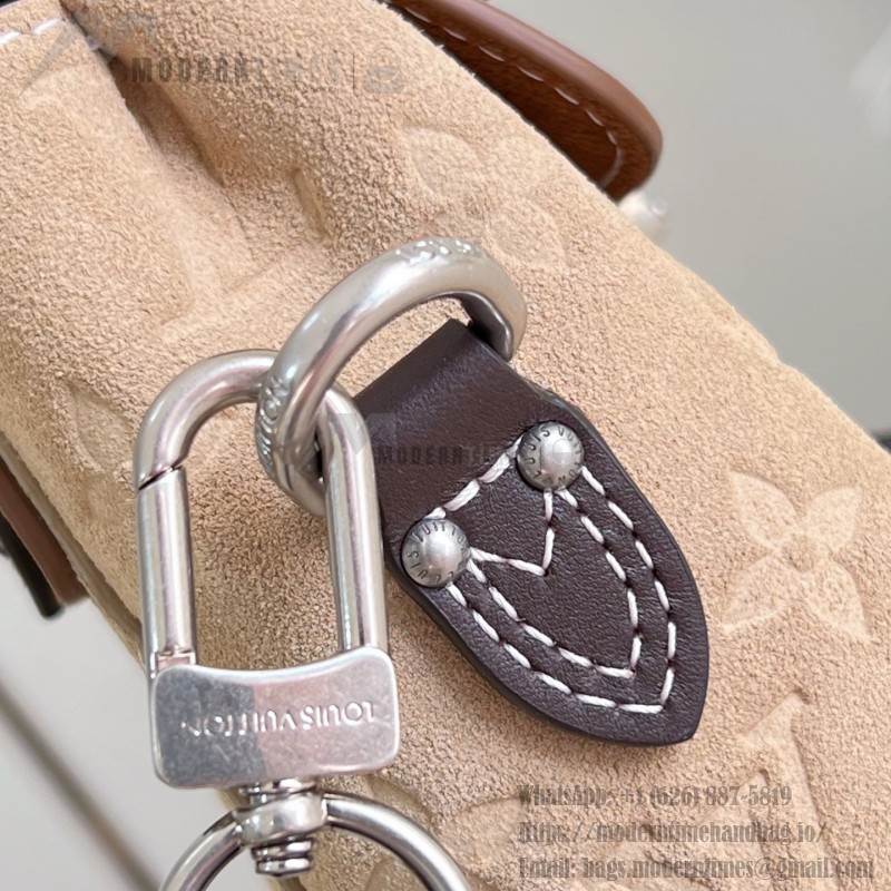 Louis Vuitton Nano Steamer Workwear suede leather bag M26128