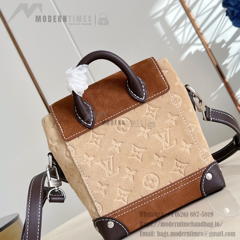 Louis Vuitton Nano Steamer Workwear suede leather bag M26128