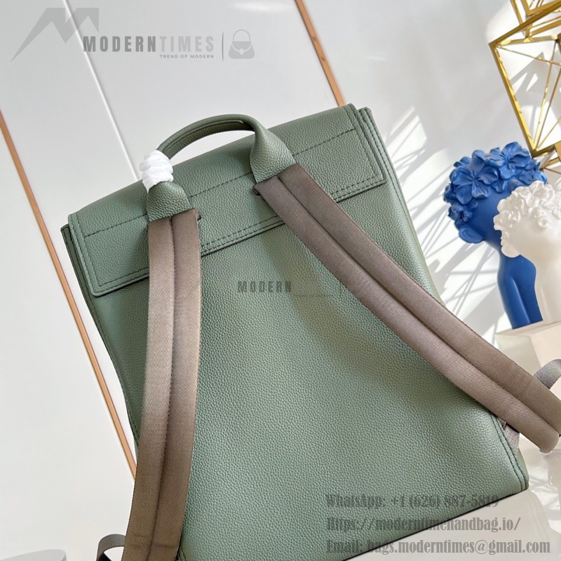 Louis Vuitton Steamer Backpack M26852 Green LV Touch Leather