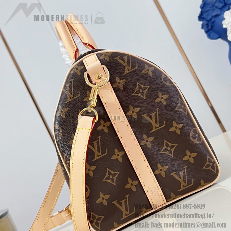 Louis Vuitton M46980 Speedy Bandoulière 30 in Monogram canvas with steel hardware