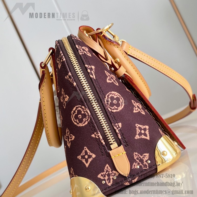Louis Vuitton M28105 Alma Trunk BB Monogram Origine leather chain handbag