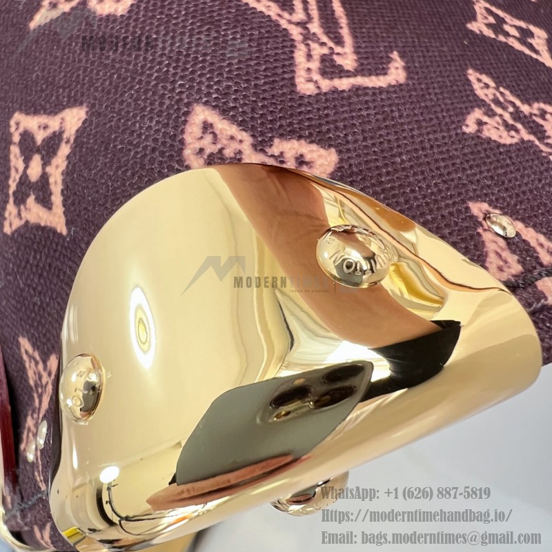 Louis Vuitton M28105 Alma Trunk BB Monogram Origine leather chain handbag
