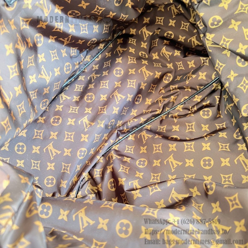 Louis Vuitton M26364 Neverfull Inside Out MM Black Jeans Puffygram nylon tote