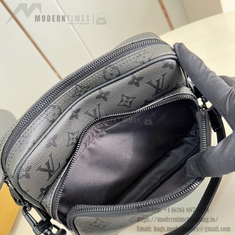 Louis Vuitton M26783 Nil Crossbody Bag Monogram Midnight coated canvas