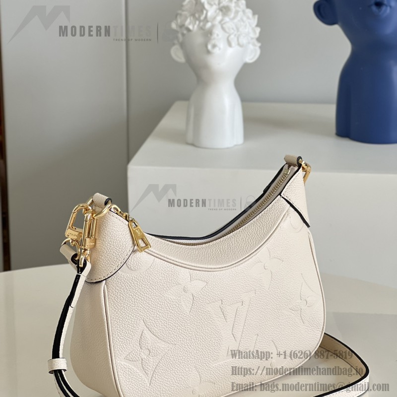 Louis Vuitton M46091 Bagatelle Bag Off-White Embossed Monogram Empreinte