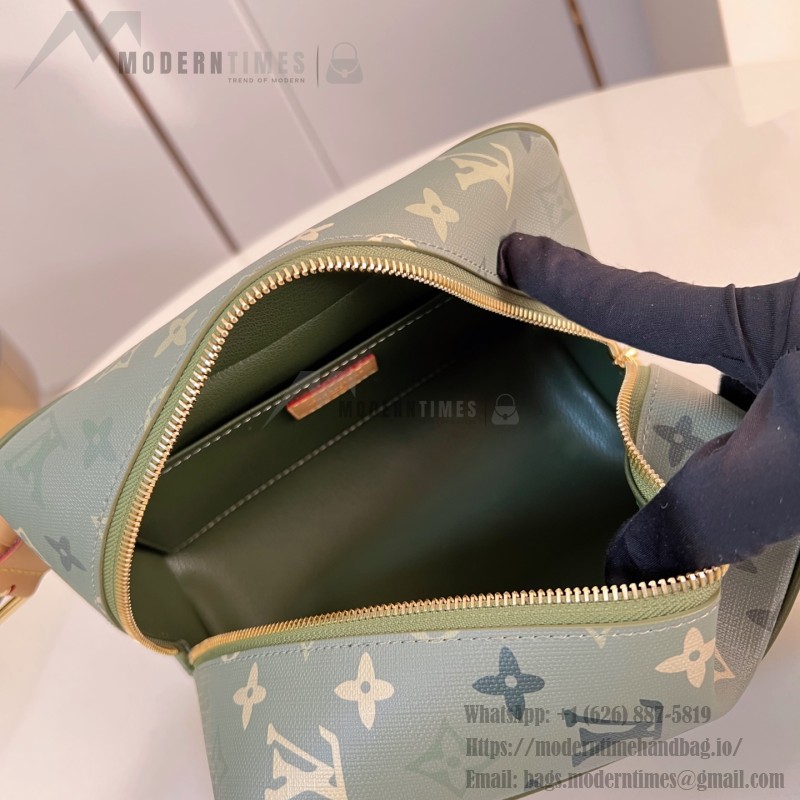 Louis Vuitton Locker Dopp Kit M83112 Monogram Canvas Army Green Toiletry Bag