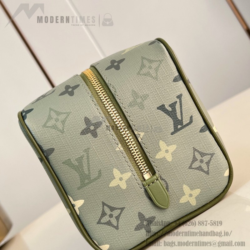 Louis Vuitton Locker Dopp Kit M83112 Monogram Canvas Army Green Toiletry Bag