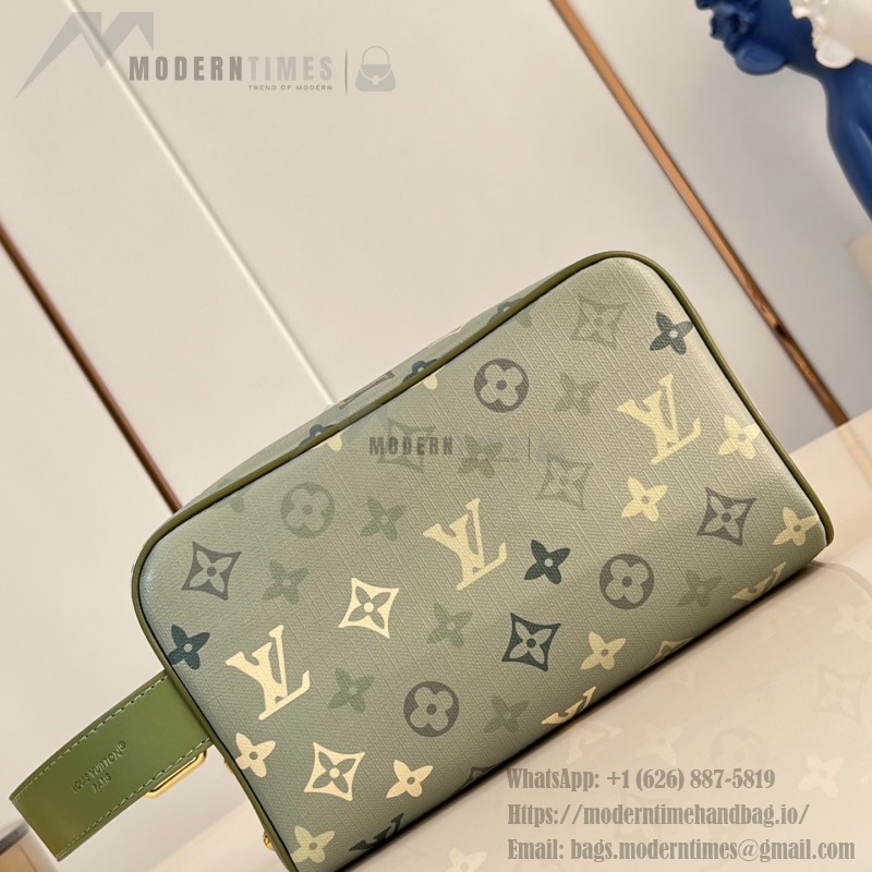 Louis Vuitton Locker Dopp Kit M83112 Monogram Canvas Army Green Toiletry Bag