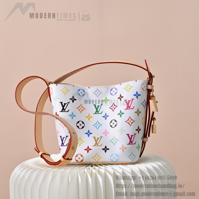 Louis Vuitton x Takashi Murakami All In BB M13089 White Multi Handbag
