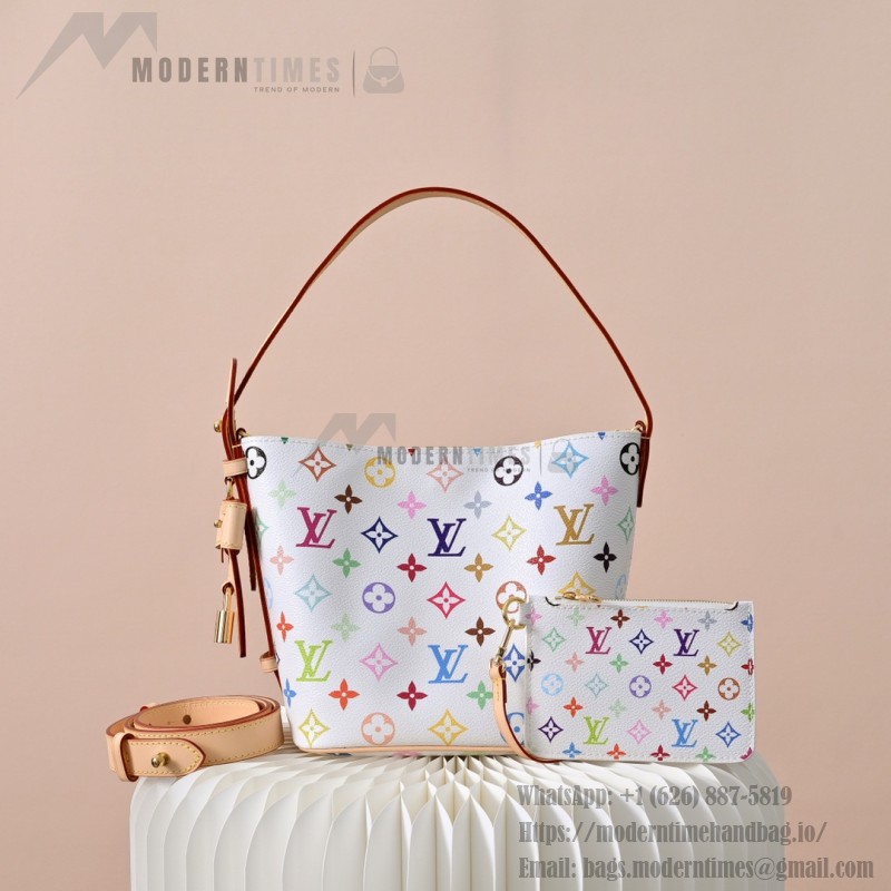 Louis Vuitton x Takashi Murakami All In BB M13089 White Multi Handbag