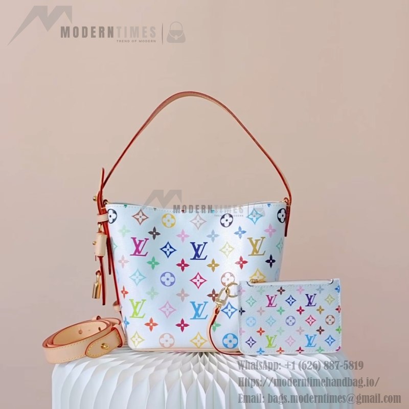 Louis Vuitton x Takashi Murakami All In BB M13089 White Multi Handbag