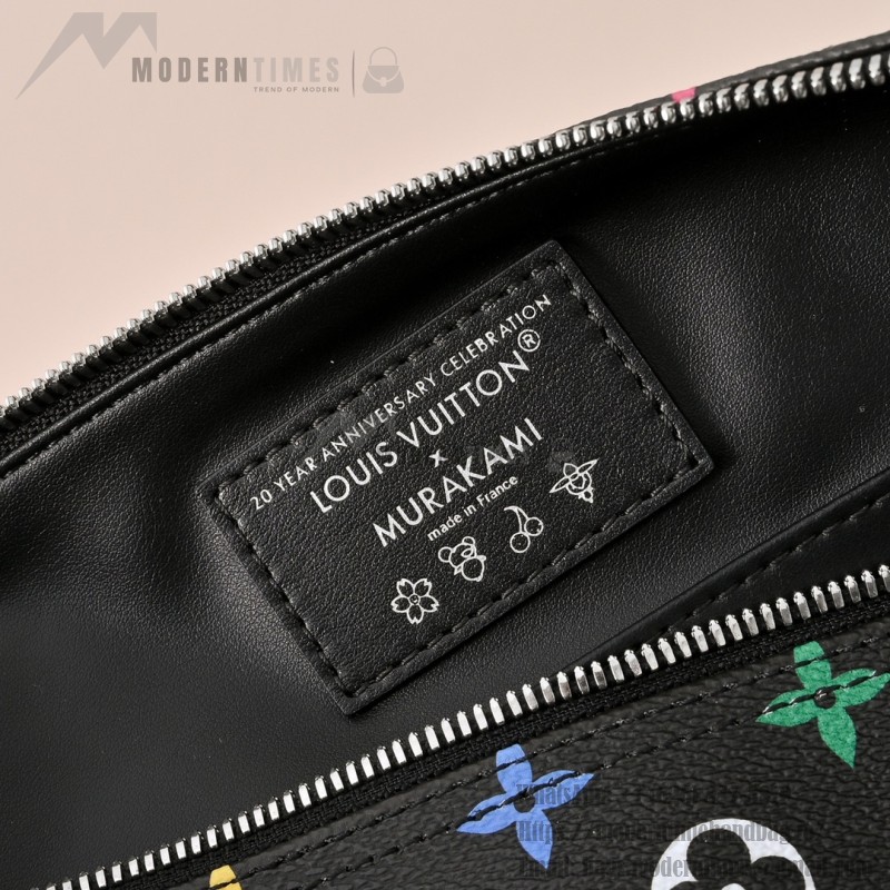 Louis Vuitton x Takashi Murakami X TM Speedy Soft 30 M13257 Black Multi Handbag