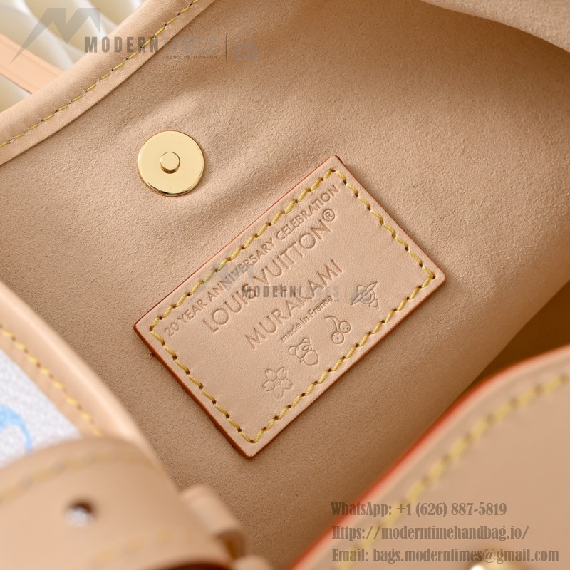 Louis Vuitton CarryAll M13661 White Multicolor Handbag – Monogram Canvas with Leather Trim