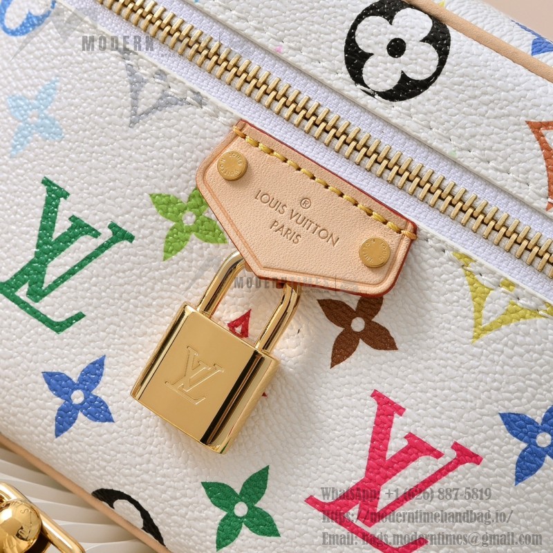 Louis Vuitton x TM Vanity Chain Pouch M13662 White Multicolor – Coated Canvas with Leather Trim