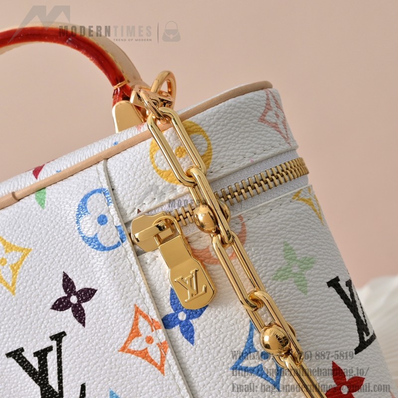 Louis Vuitton x TM Vanity Chain Pouch M13662 White Multicolor – Coated Canvas with Leather Trim