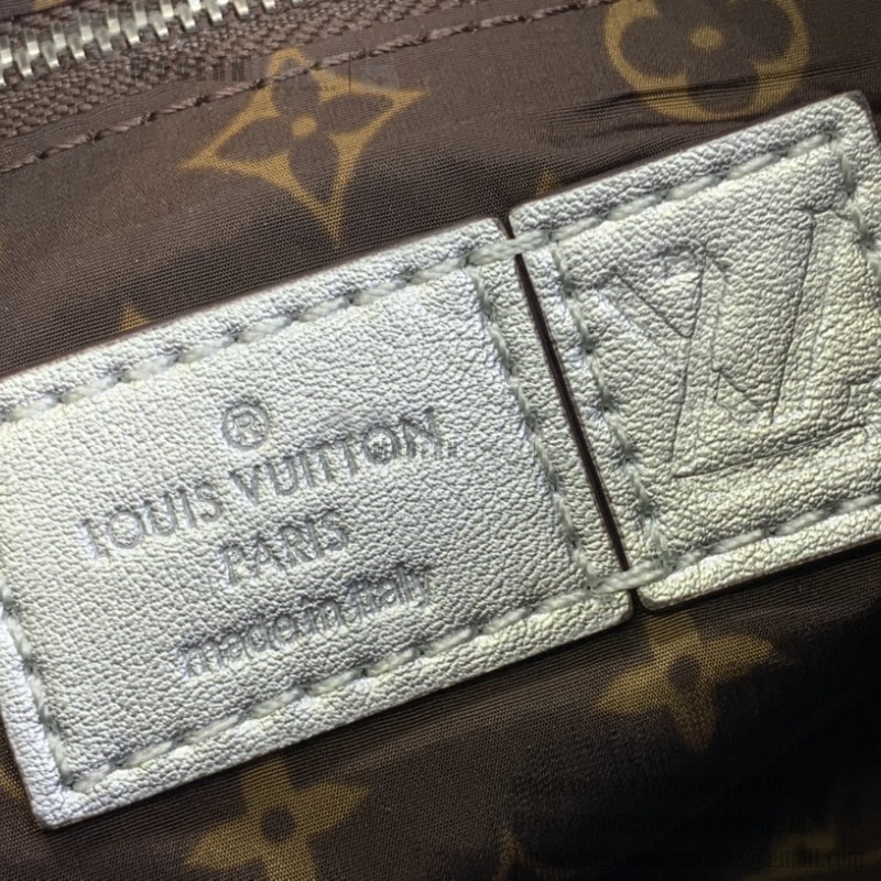 Louis Vuitton Speedy Bandoulière 25 Silver Econyl embroidered tote bag
