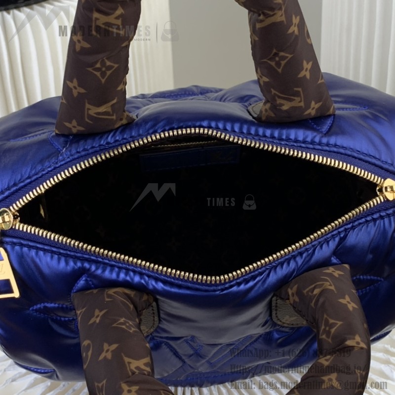 Louis Vuitton Speedy Bandoulière 25 Silver Econyl embroidered tote bag