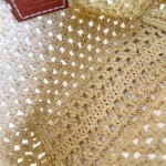 Louis Vuitton Hills Pochette M14304 Raffia and Leather Clutch