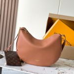 Louis Vuitton Low Key Cookie Medium Handbag – Black Apricot Brown – MB163C Chip
