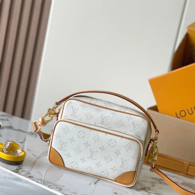 Louis Vuitton - NIL Handbag M14682 White Premium MB163c Chip Version with Original Leather