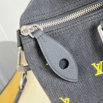 Louis Vuitton Speedy 40 Bandoulière M14136 LV Blason Denim Replica – ModernTimeHandbag