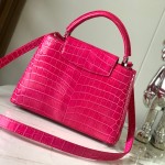 Louis Vuitton Capucines BB M92173 Light Plum Pink Taurillon Leather Handbag