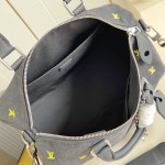 Louis Vuitton Speedy 40 Bandoulière M14136 LV Blason Denim Replica – ModernTimeHandbag