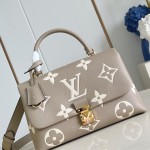 Louis Vuitton Madeleine MM Handbag M46041 Black Monogram Empreinte Replica