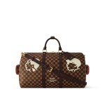 Louis Vuitton Keepall Bandoulière 50 Travel Bag M26434 Monogram Eclipse Replica